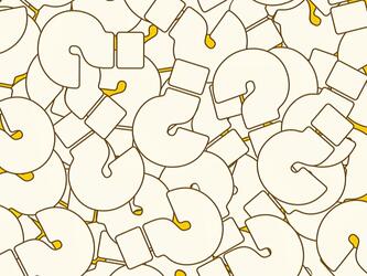 abstract multiple question marks